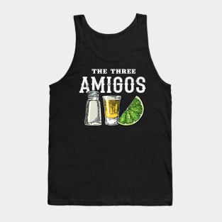 Funny Drinking The Three Amigos Lime Salt Tequila Cinco De Mayo Tank Top